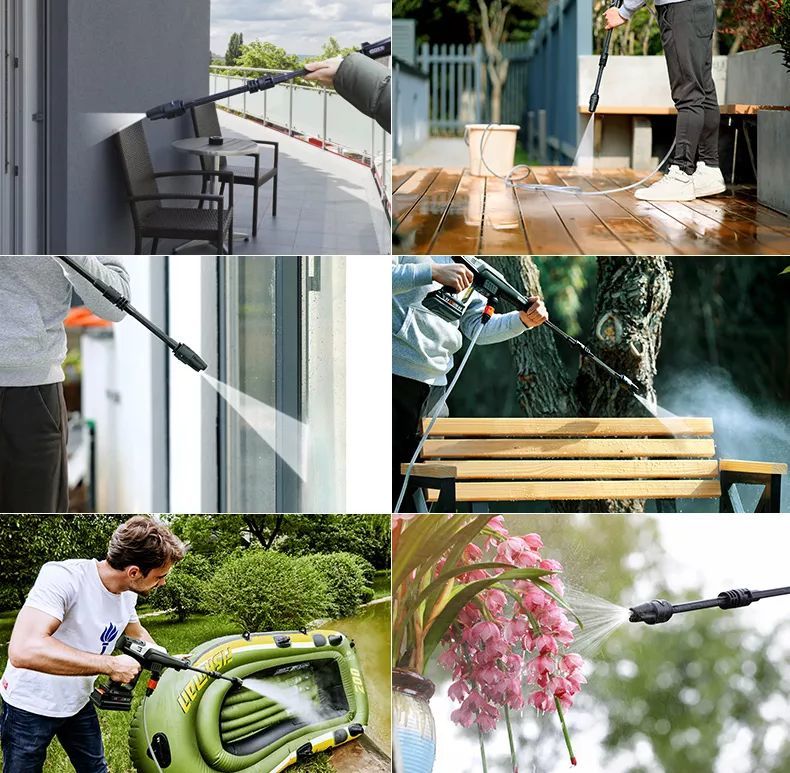 億力手持式鋰電高壓洗車機(jī)配套了多款噴嘴 億力手持式鋰電高壓洗車機(jī)配套了多款噴嘴